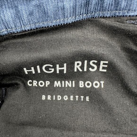 Lucky Brand Bridgette Navy‎ Corduroy Button Fly High Rise Jeans Size 2/26 - Picture 4 of 9